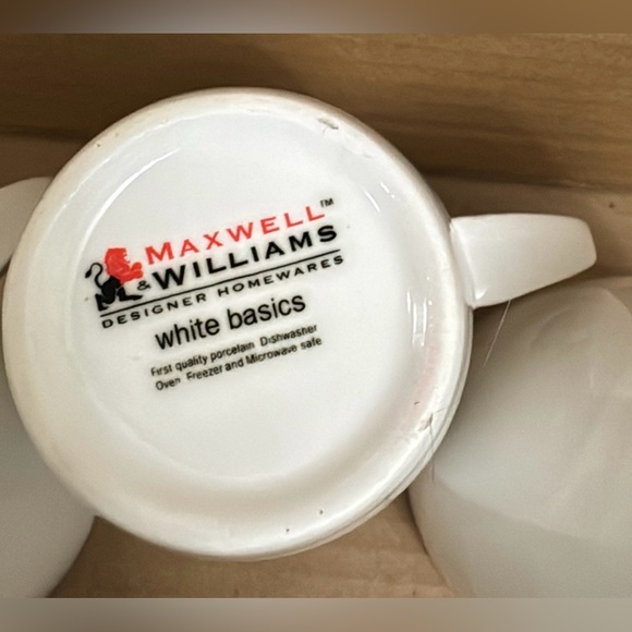 3-MAXWELL AND WILLIAMS EAST MEETS WEST COUPE MUG CUPS 350ml/11.75oz WHITE COLOR - Picture 4 of 6